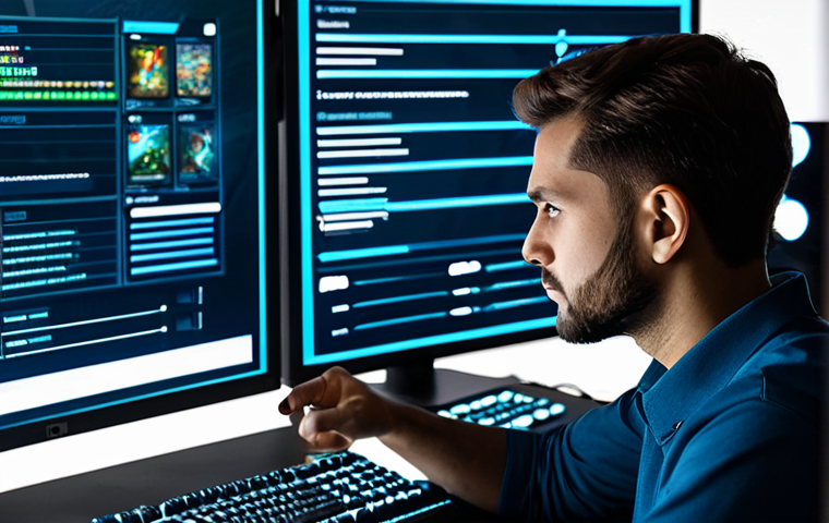 A focused professional gamer in a comfortable yet appropriate outfit, looking intently at a transparent holographic display showing an inventory of various game resources. Different tiers of materials, from common to legendary, are clearly visible and organized, indicating strategic planning. The setting is a clean, modern gaming setup with ambient glow from the screen. The gamer has a thoughtful, contemplative expression. Fully clothed, modest clothing, appropriate attire, professional dress, safe for work, appropriate content, perfect anatomy, correct proportions, natural pose, well-formed hands, proper finger count, natural body proportions, professional photography, high quality.